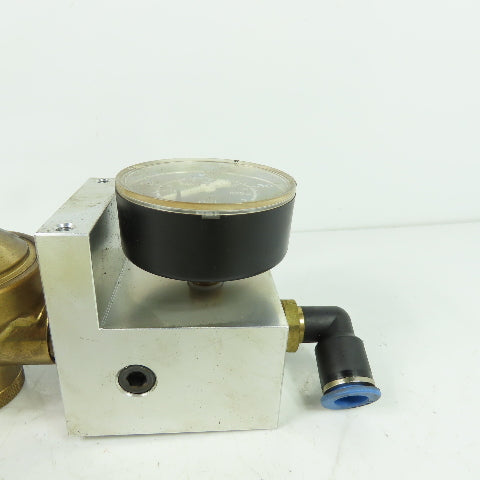 Gas regulator Assembly W/ 0-40 Bar Gage From Hankwang Laser