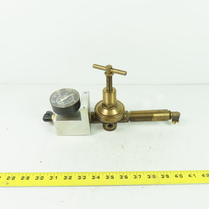 Gas regulator Assembly W/ 0-40 Bar Gage From Hankwang Laser