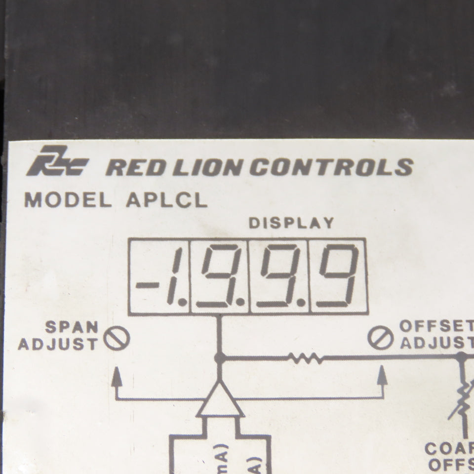 Red Lion APLCL400 Apollo Current Loop Indicator Panel Meter