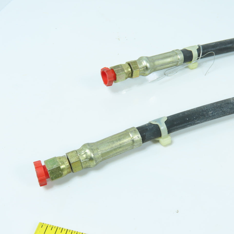 Hytron 100R7 2750PSI Straight Flare Female Hydraulic Hose 27" L x 1/4" Lot/2