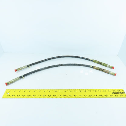 Hytron 100R7 2750PSI Straight Flare Female Hydraulic Hose 27" L x 1/4" Lot/2