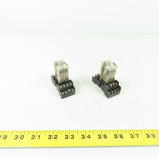 Honeywell SZR-MY4-X1 Relay 24VDC 3A 250VAC Lot Of 2