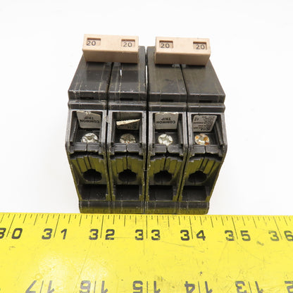 Cutler Hammer CH220 20A 2 Pole Circuit Breaker 120/240V Lot Of 2