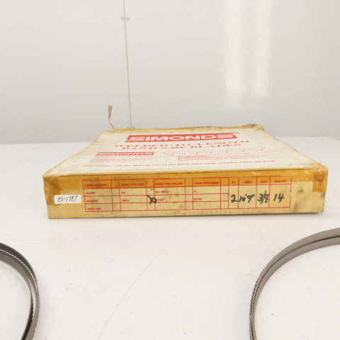 Simonds Welded Bandsaw Blade SIWELD 109" OAL x 3/8" Wide 14TPI Lot Of 2