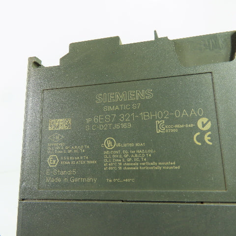 Siemens 321-1BH02-0AA0 Simatic S7 Input Module Lot Of 2