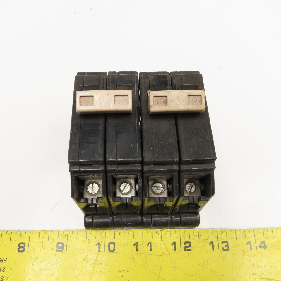 Cutler Hammer 40A 2 Pole Circuit Breaker 120/240V Lot Of 2