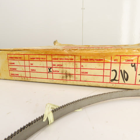 Simonds Welded Bandsaw Blade SIWELD 109" OAL x 3/8" Wide 10TPI Lot Of 2