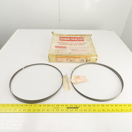 Simonds Welded Bandsaw Blade SIWELD 109" OAL x 3/8" Wide 10TPI Lot Of 2