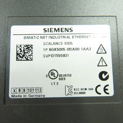Siemens 6GK5005-0BA00-1AA3 Simatic Net Industrial Ethernet Switch