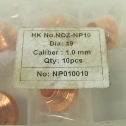 HK NOZ-NP10 Laser Nozzle N10 Caliber 1.0 mm NP010010 Lot Of 8
