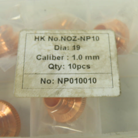 HK NOZ-NP10 Laser Nozzle N10 Caliber 1.0 mm NP010010 Lot Of 8