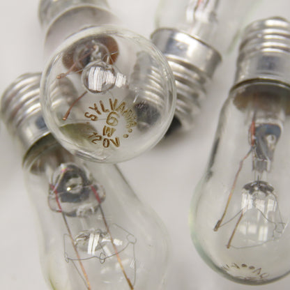 Sylvania 6W 120V S6S Miniature Indicator Light Bulb Lot Of 20