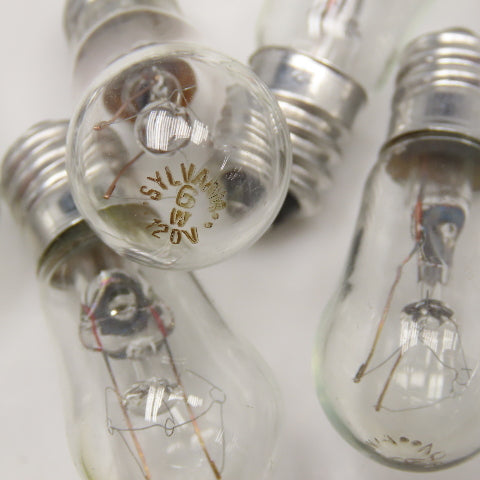 Sylvania 6W 120V S6S Miniature Indicator Light Bulb Lot Of 20