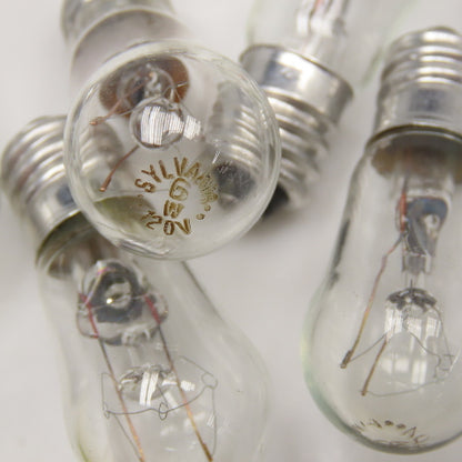 Sylvania 6W 120V S6S Miniature Indicator Light Bulb Lot Of 20