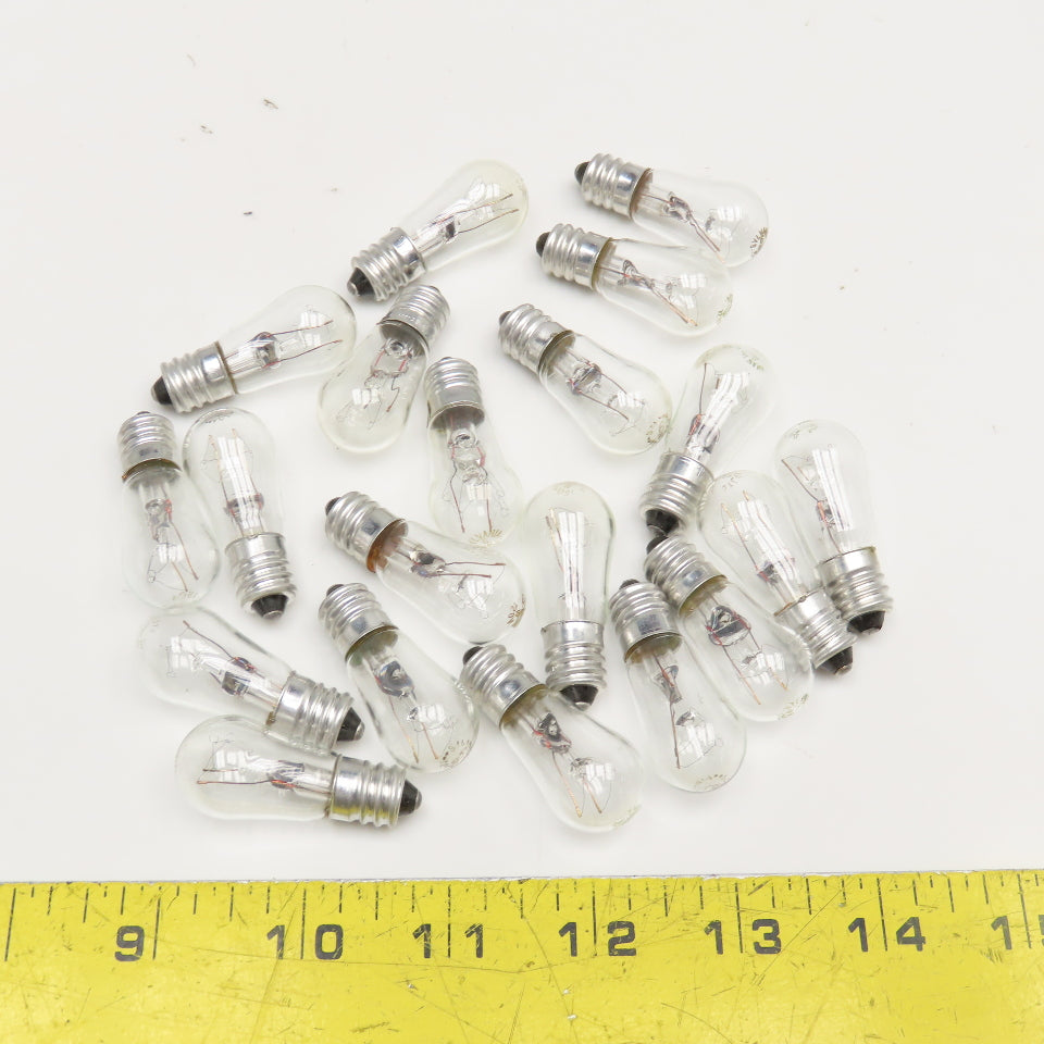 Sylvania 6W 120V S6S Miniature Indicator Light Bulb Lot Of 20