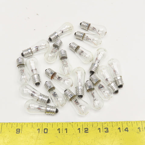 Sylvania 6W 120V S6S Miniature Indicator Light Bulb Lot Of 20
