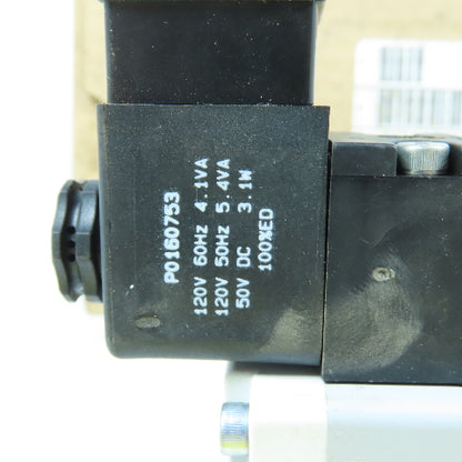 Parker H11WXBBL53C 2 Position Pneumatic Solenoid Valve 120V Coil 145PSIG NEW