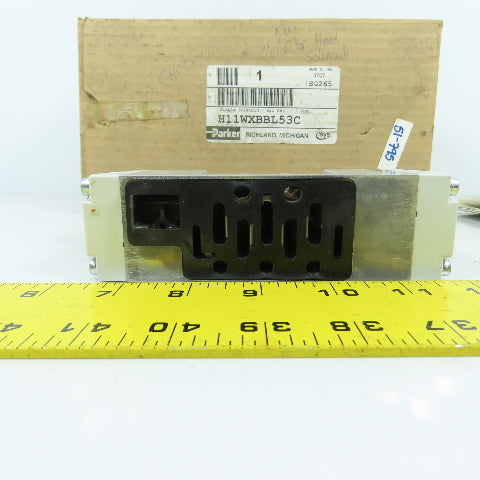 Parker H11WXBBL53C 2 Position Pneumatic Solenoid Valve 120V Coil 145PSIG NEW