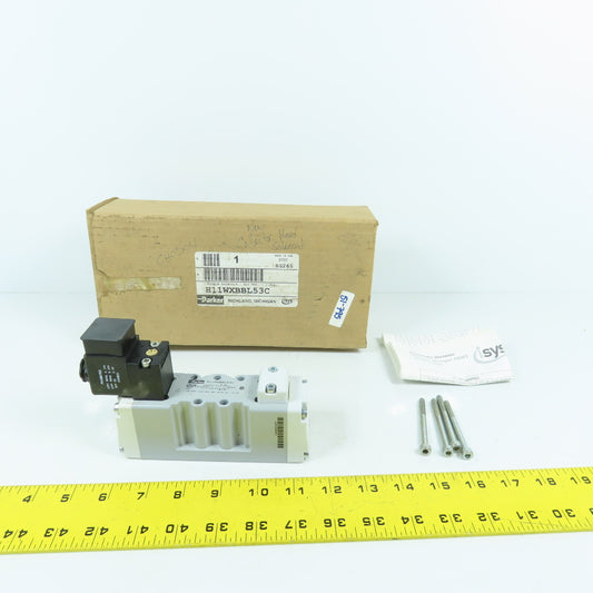 Parker H11WXBBL53C 2 Position Pneumatic Solenoid Valve 120V Coil 145PSIG NEW