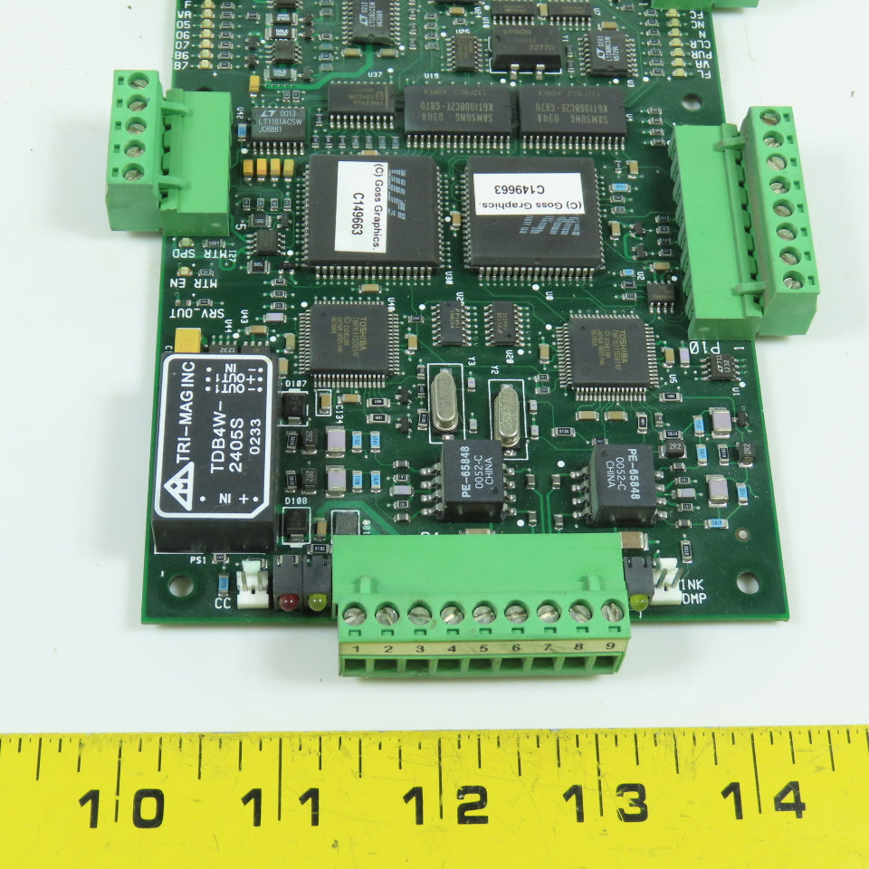 Goss E78091 Rev A1 Ink Dampener / Couple Controller Circuit Board