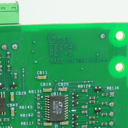 Goss E82641 Rev B Ink Dampener / Couple Controller Circuit Board