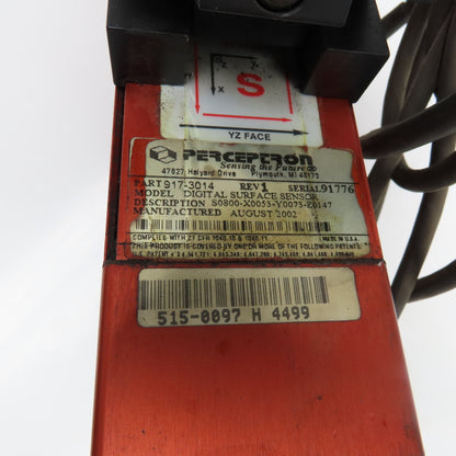 Perceptron 917-3014 Digital Surface Sensor W/ 515-0095 Tri-lite LED Flood