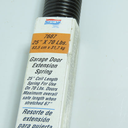 National 7687 N281-006 Garage Door Extension Spring 25" x 70LBS