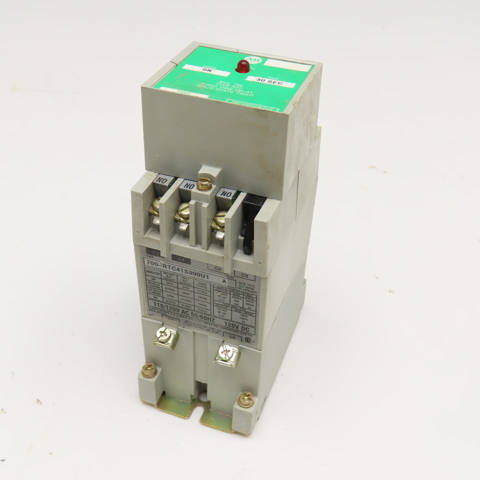 Allen Bradley 700-RTC41S300U1 110/120V Type RTC Fixed Time Delay Timer