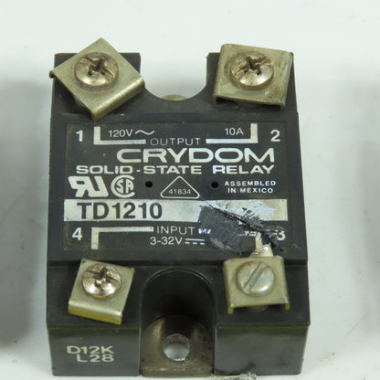 Crydom TD1210 Solid State Relay 3-32VDC Input 120VAC Output Lot Of 3