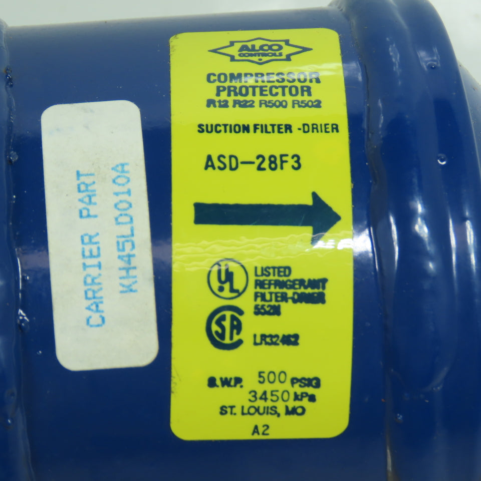 Alco ASD-28F3 Suction Line Filter Drier 500PSIG 3/8" SAE Flare Lot Of 2