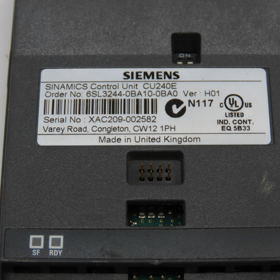 Siemens 6SL3244-0BA10-0BA0 Sinamics Control Unit CU240E