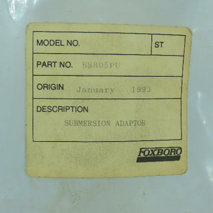 Foxboro BS805PU PH Adaptor Kit
