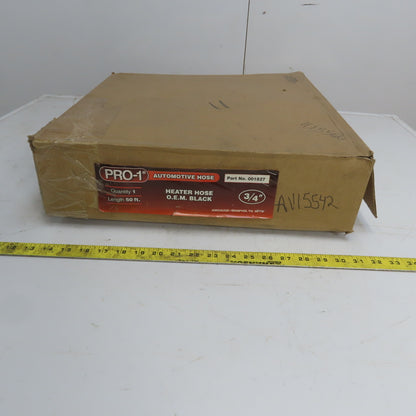 Pro-1 001827 OEM Black Heater Hose 3/4" ID x 50' USA New