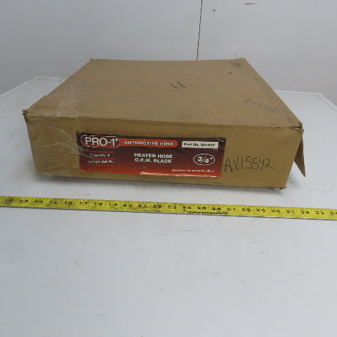 Pro-1 001827 OEM Black Heater Hose 3/4" ID x 50' USA New
