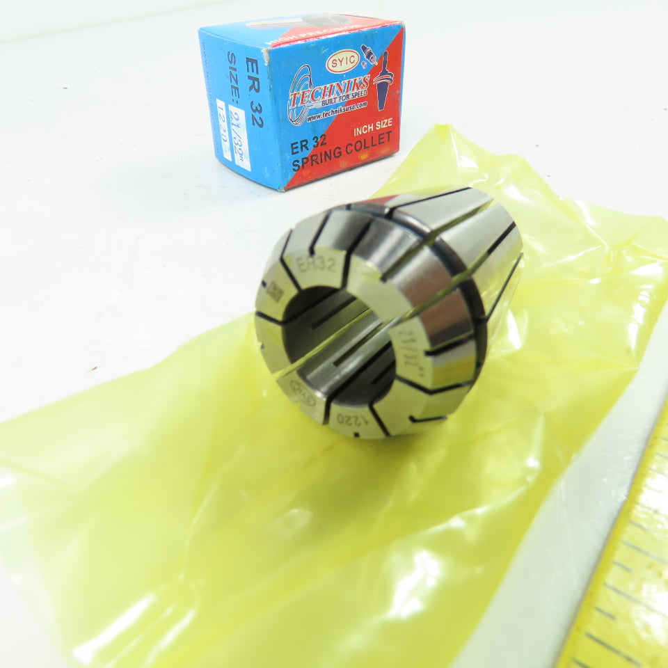 Techniks ER 32 21/32" Spring Collet Lot Of 2