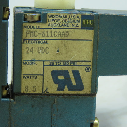 MAC 912A-PM-611CAAD PMC-611CAAD Pneumatic Solenoid Valve 25-150PSI 24VDC Coil