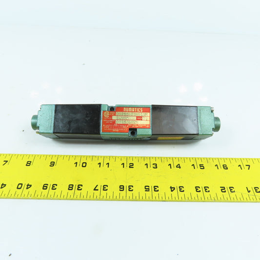 Numatics 081SS602M 082SS625M015M 3-Position Pneumatic Solenoid Valve 24VDC Coil
