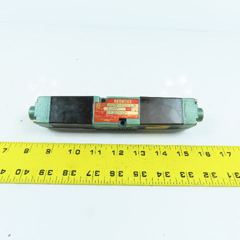 Numatics 081SS602M 082SS625M015M 3-Position Pneumatic Solenoid Valve 24VDC Coil