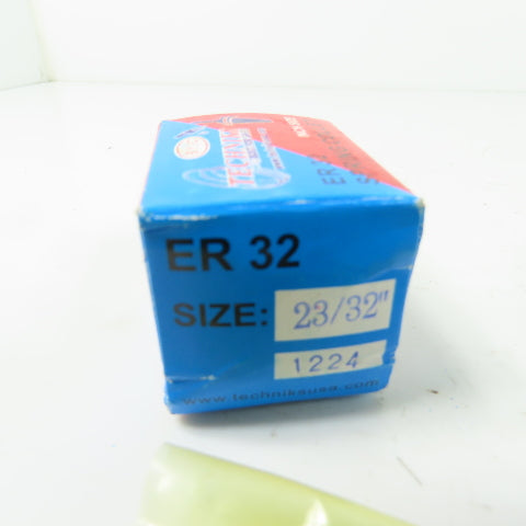 Techniks ER 32 23/32" Spring Collet Lot Of 2