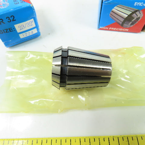 Techniks ER 32 23/32" Spring Collet Lot Of 2