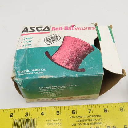 Asco 8215G3 Red Hat 3/4" Solenoid Valve Air Inert Gas