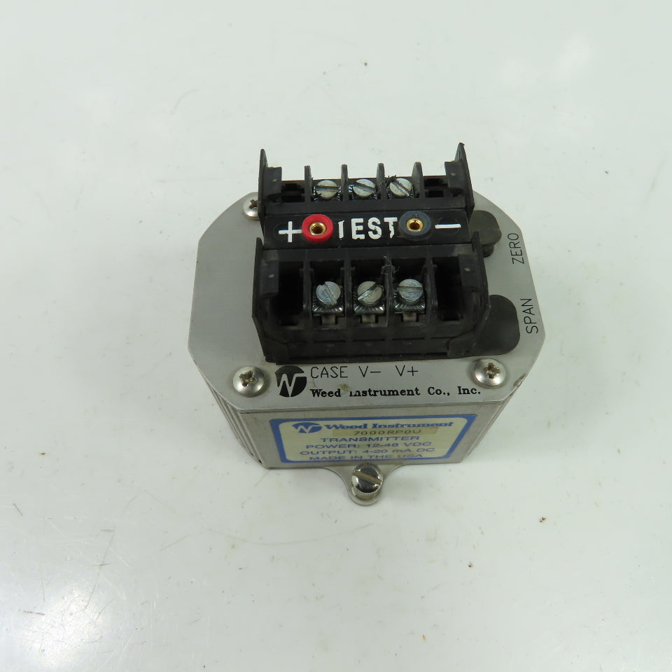 Weed Instrument 7000RP0U Temperature Transmitter 12-48VDC 4-20MA DC 30-250°F