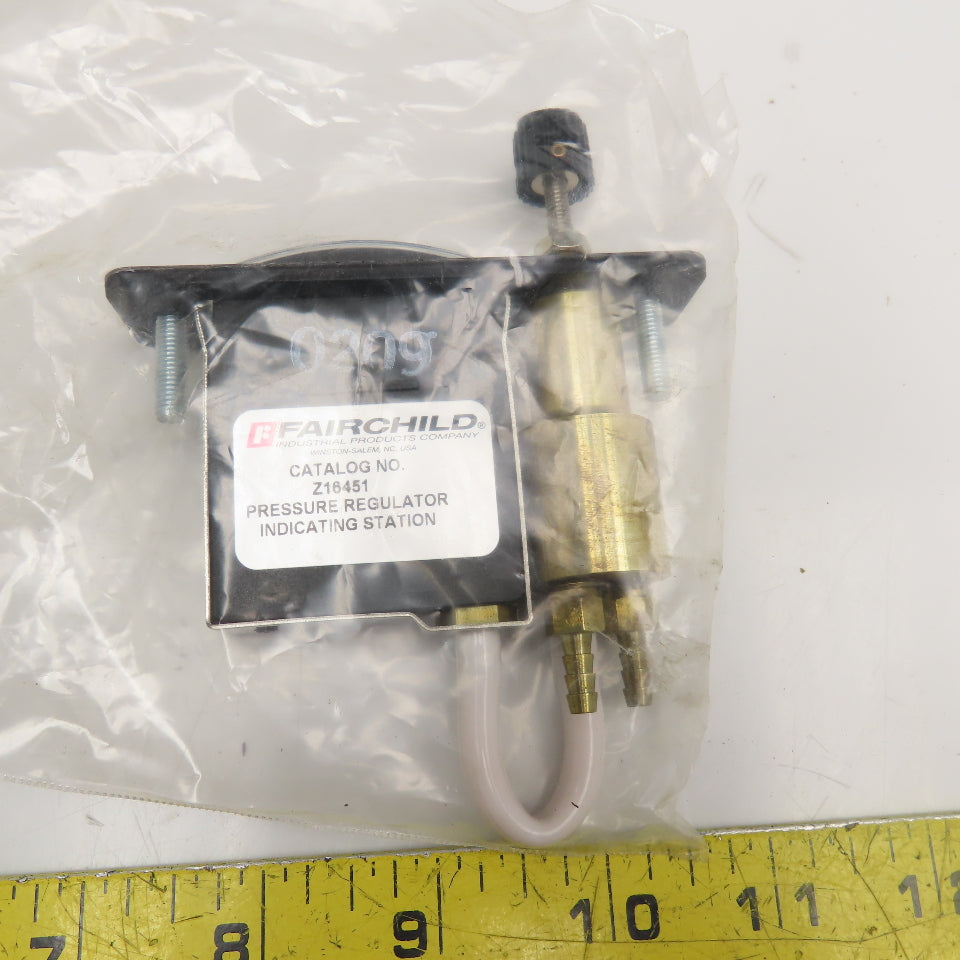Fairchild Z16451 Pressure Regulator Indicating Station 250PSI MAX 0-100% Display
