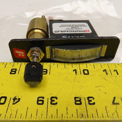 Fairchild Z16451 Pressure Regulator Indicating Station 250PSI MAX 0-100% Display