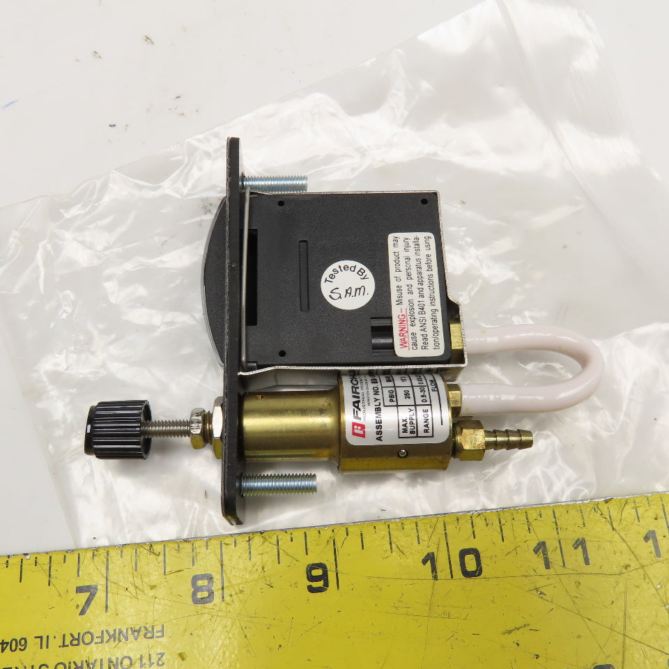 Fairchild Z16451 Pressure Regulator Indicating Station 250PSI MAX 0-100% Display