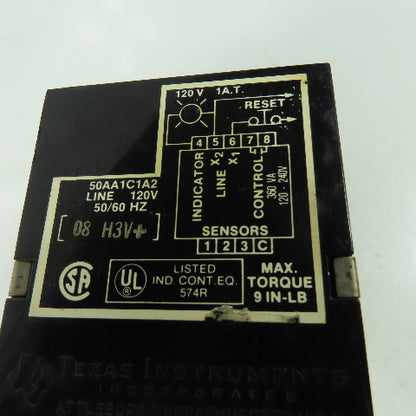 Texas Instruments 50AA1C1A2 Equipment Protection Module 120VAC 9IN-LB Max Torque