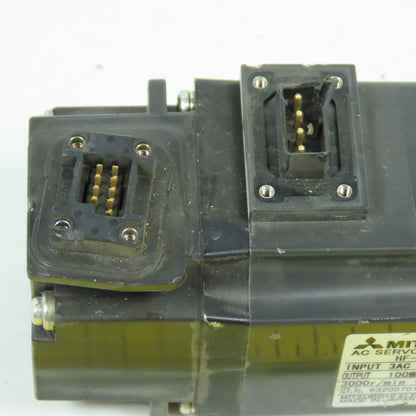 Mitsubishi HF-KP13 100W AC Servo Motor 3000RPM 3PH 106V 0.8A 8mm Shaft
