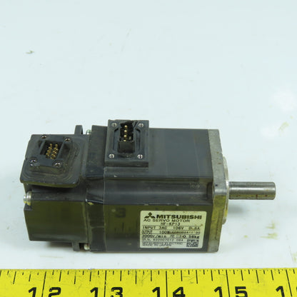 Mitsubishi HF-KP13 100W AC Servo Motor 3000RPM 3PH 106V 0.8A 8mm Shaft