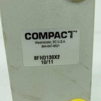 Compact BFHD138X2 Pneumatic Piston Cylinder 2" Stroke 1-3/8" Bore