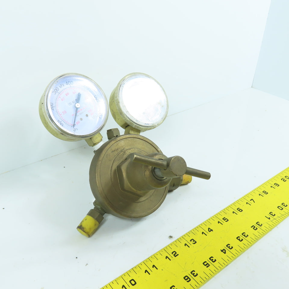 Single Stage Gas Regulator 100 & 4000PSI Gauges